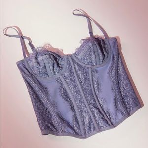 Urban Outfitters Out From Under Modern Love Corset Slate